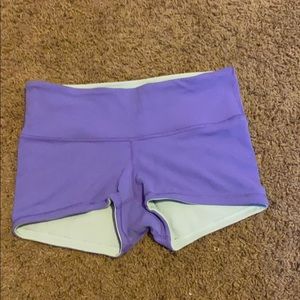 reversible lulu spandex shorts